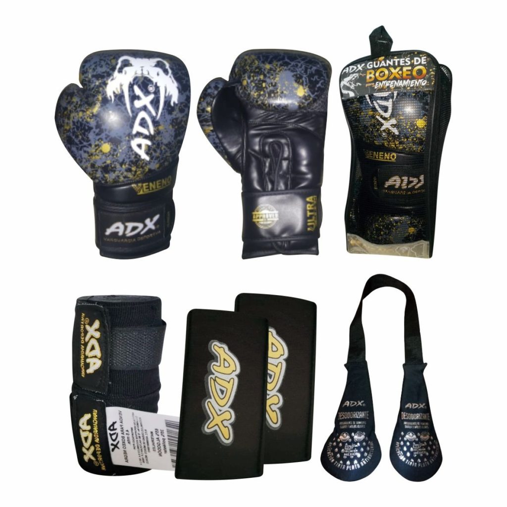 Kit De Guantes De Box Adx Modelo Strong Accesorios Adx