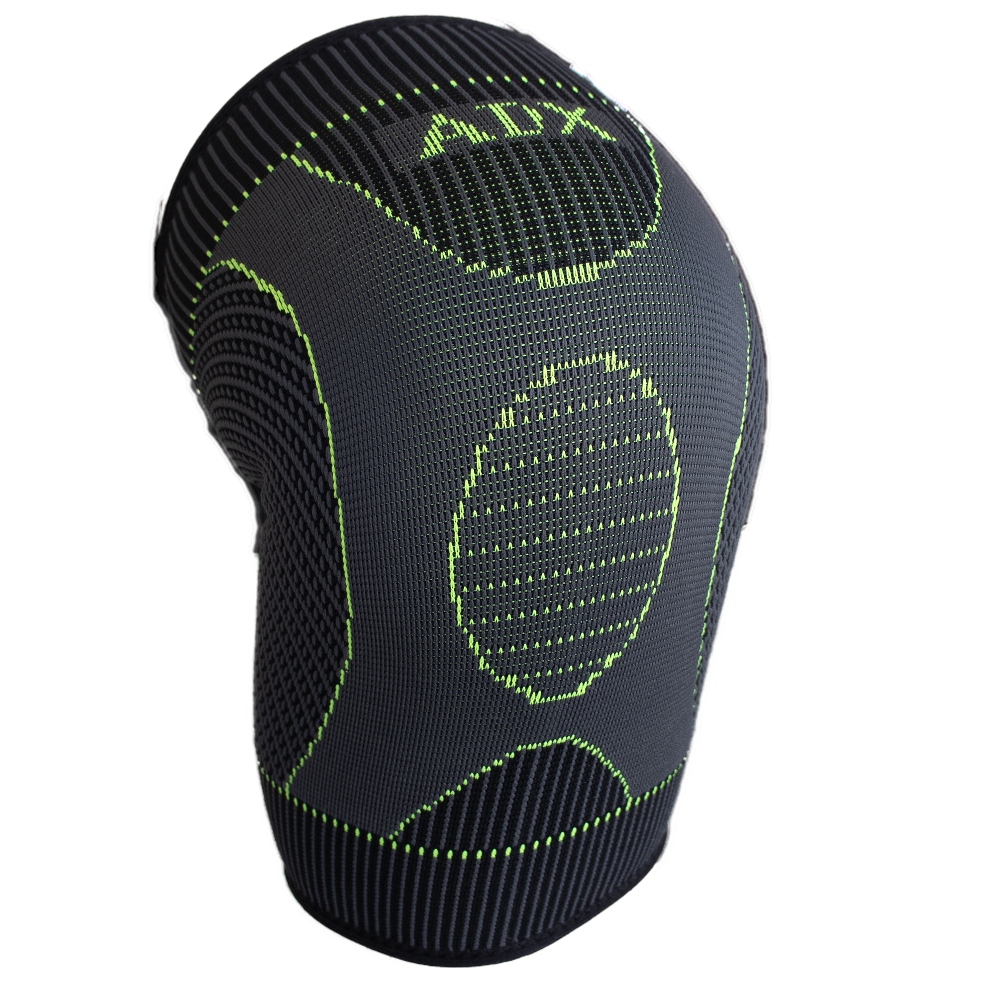 Rodillera Elástica Multideportiva negro/gris/verde