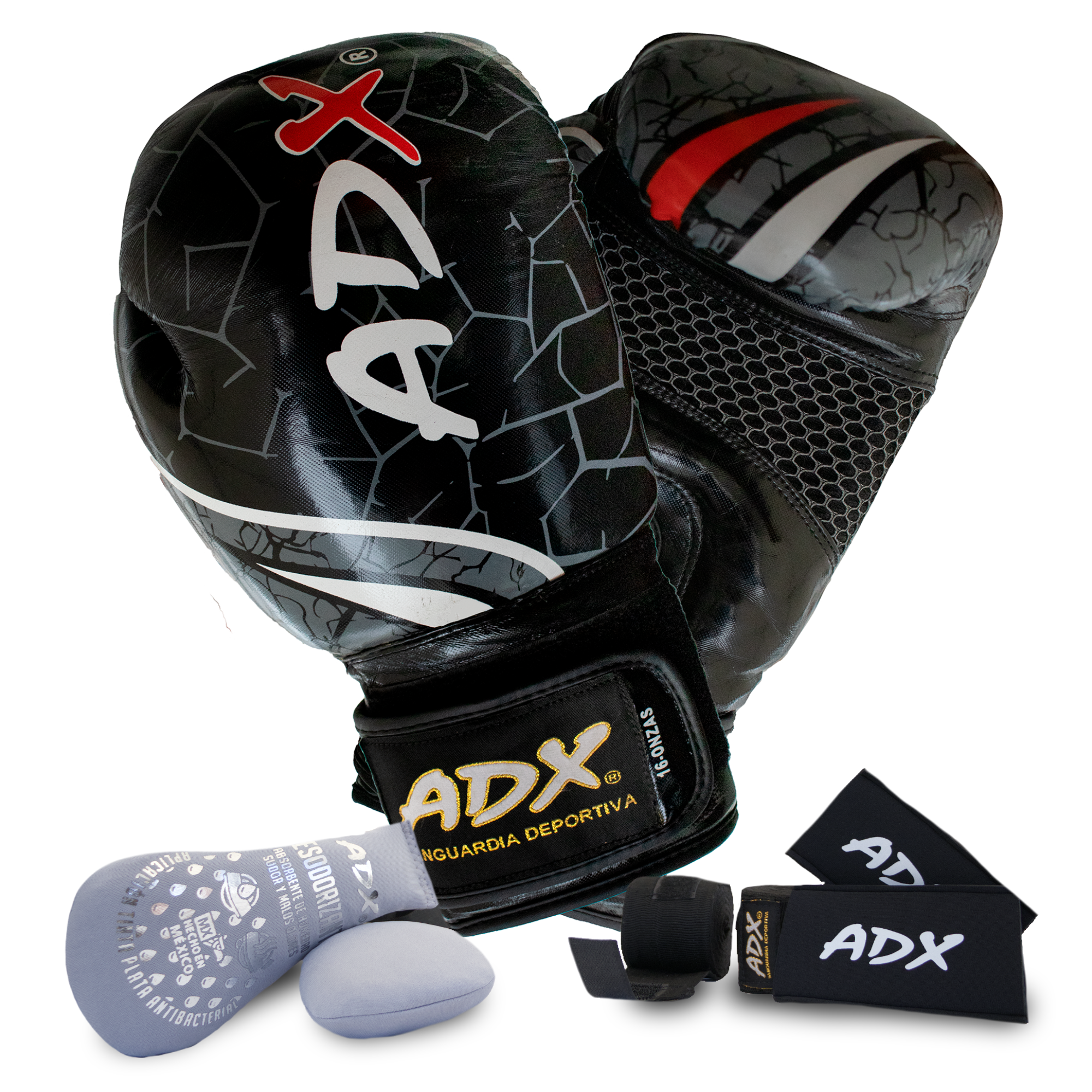 Guante boxeo tribal II Negro