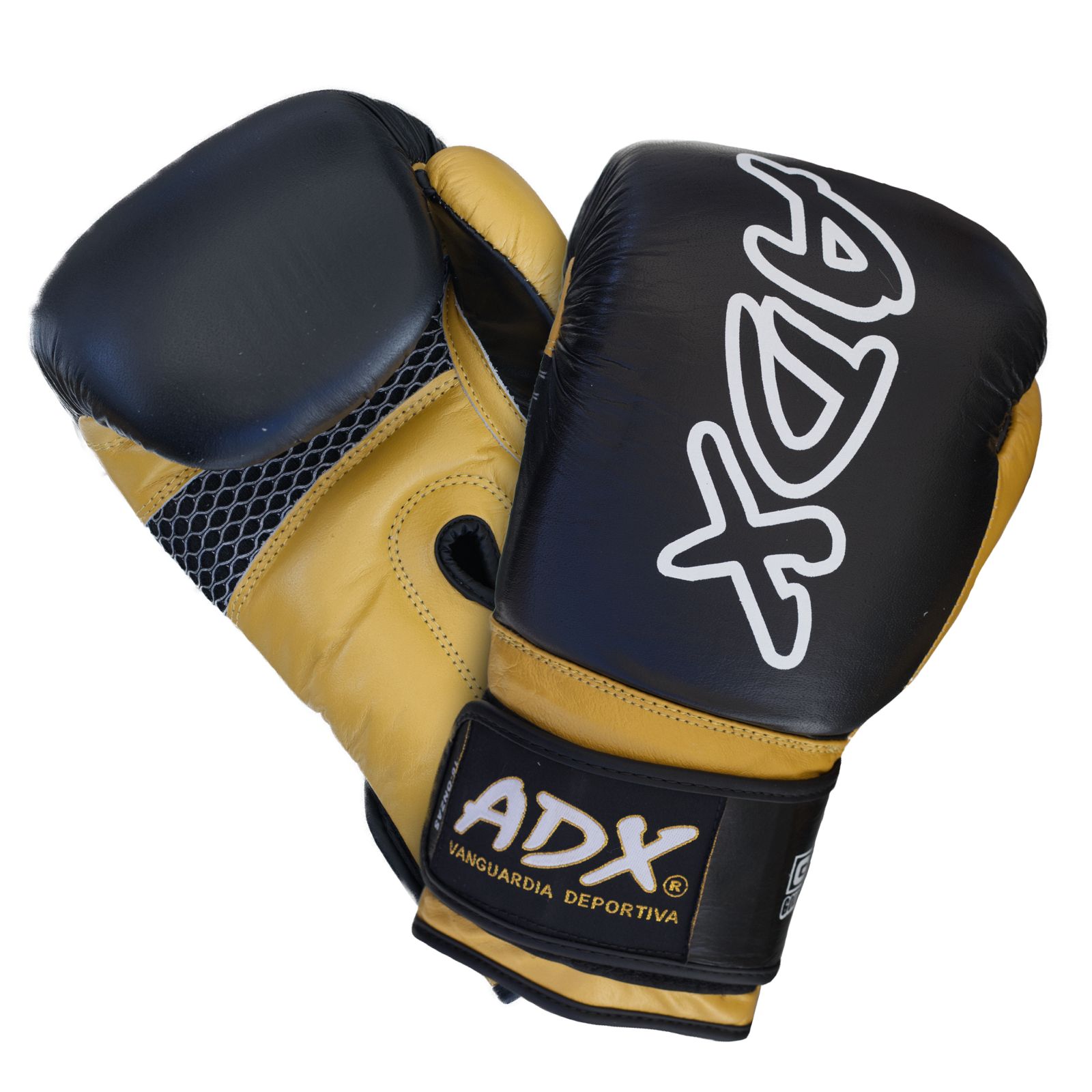 Guante Box Piel Genuina Modelo Gold Black