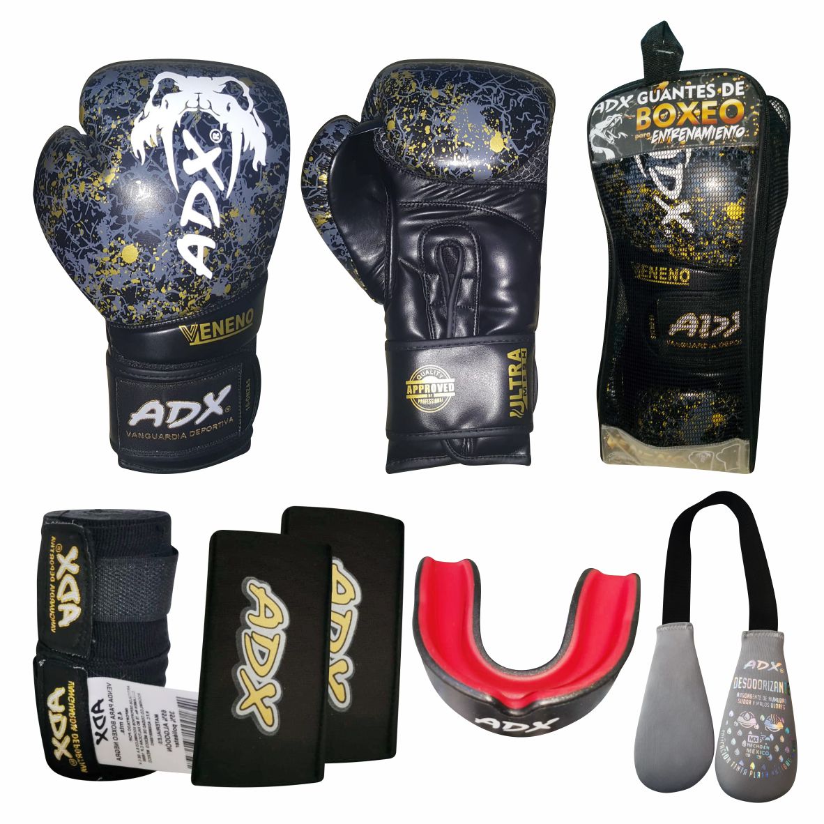 Kit de guantes para boxeo modelo veneno colección – ADX